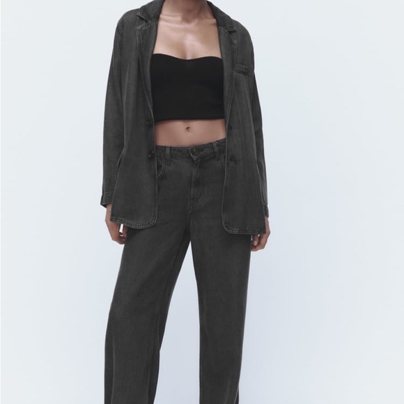 FLUID DENIM BLAZER - Picture 2 of 10